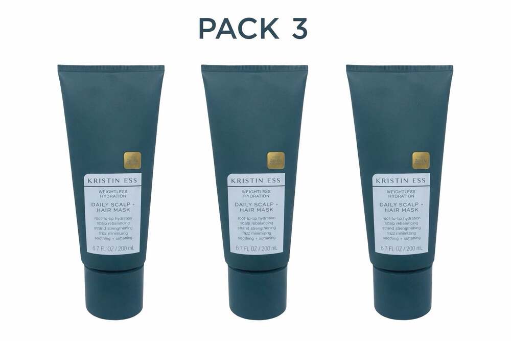 Kristin Ess Weightless Hydration Daily Scalp + Hair Mask 6.7 fl oz - Pack 3